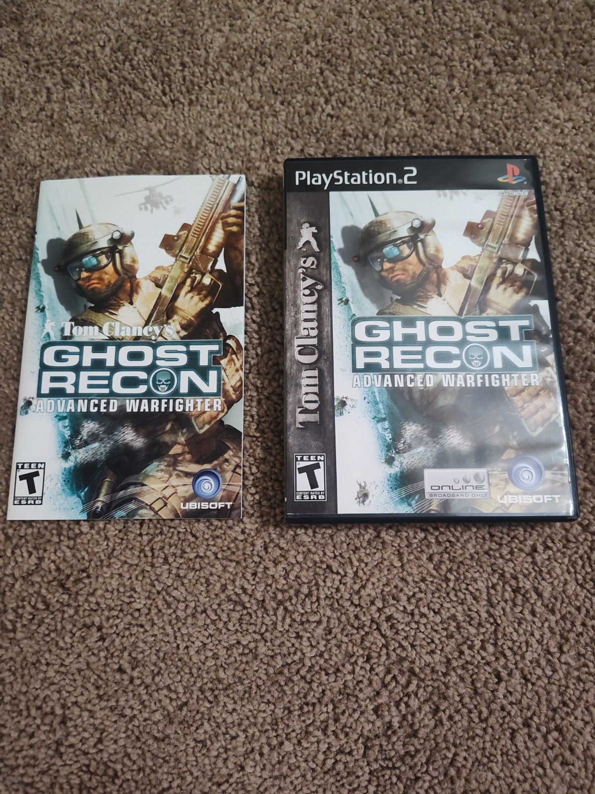Tom Clancy's Ghost Recon: Advanced Warfighter GAME CASE & INSTRUCTIONS ONLY