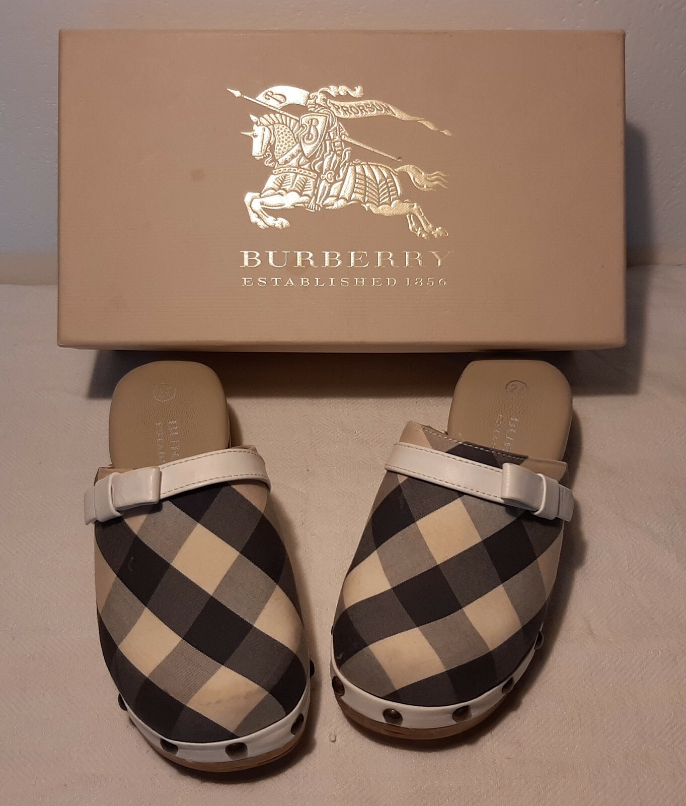 BURBERRY Children's Clogs No. 27 Signed Original Clogs