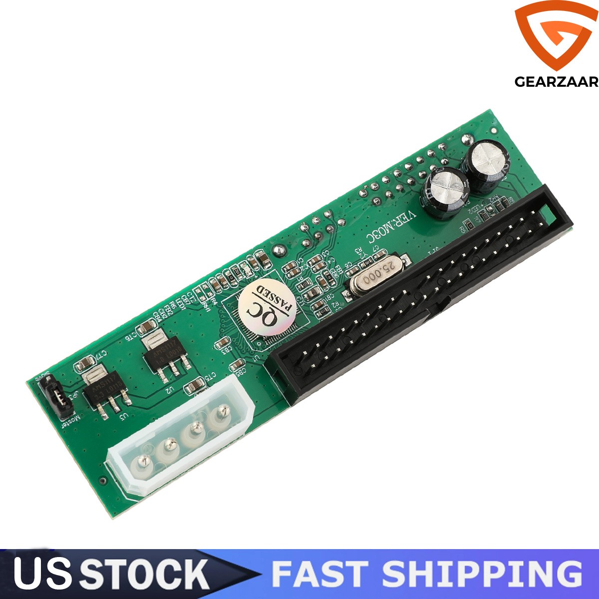 IDE to SATA Adapter 40 Pin PATA 3.5 Hard Drive Desktop Converter Geartronics