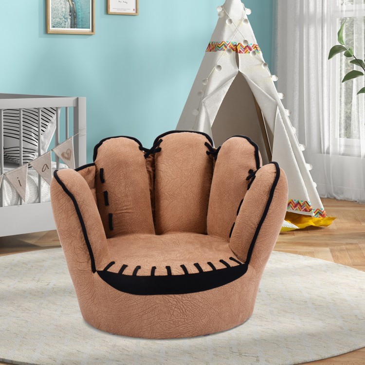 Costway Household Five Fingers Baseball Glove Shaped Kids Leisure Sofa