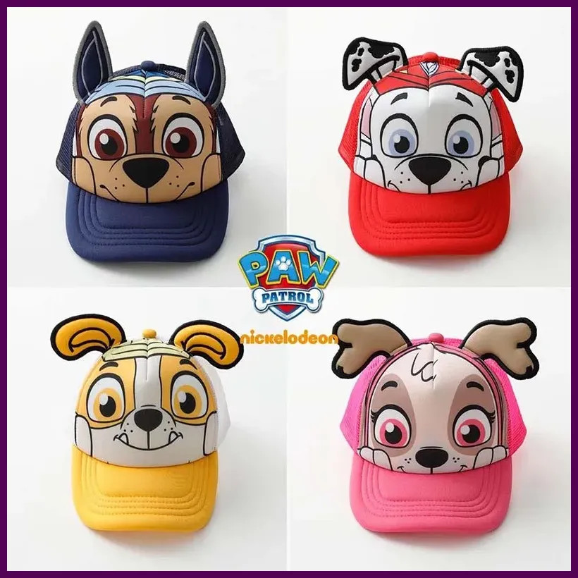 Genuine Paw Patrol Cartoon Child Baseball Cap Hip Hop Mesh Sun Protection Sun