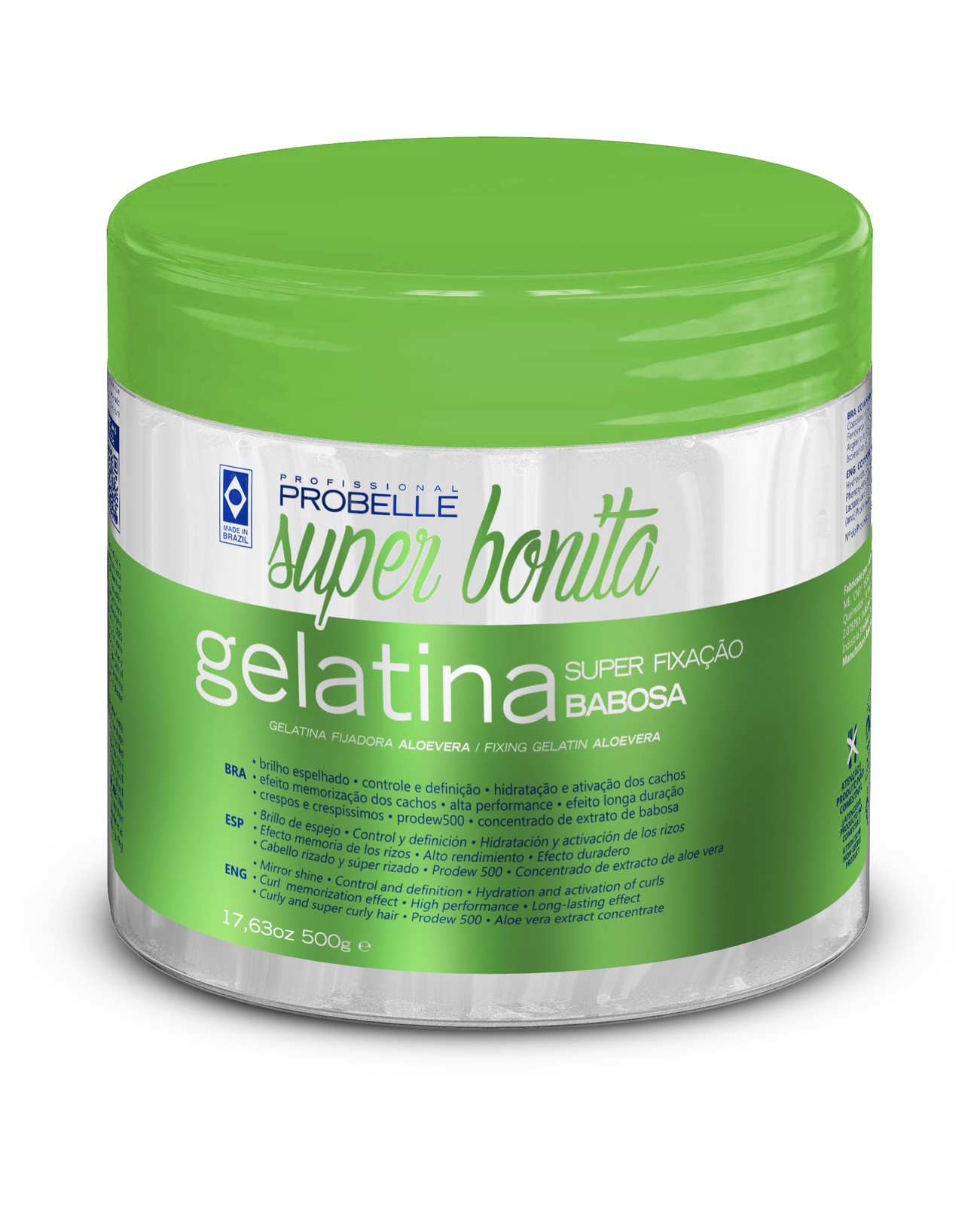 ProfissionalProbelle - superbonita (Crespo Babosa) Gelatina Super Fixacao 500Gr