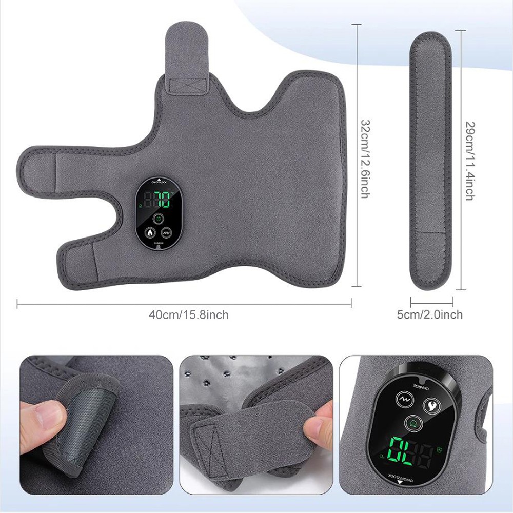 2pcs Electric Foot Ankle Massager Pain Relief 6 Heat Levels, 3 Vibration Modes