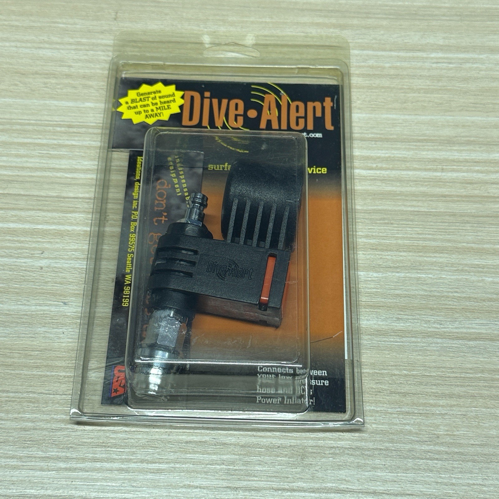 NOS Dive Alert DA-2X Surface Signaling Device Scuba Safety Air Horn Sealed New