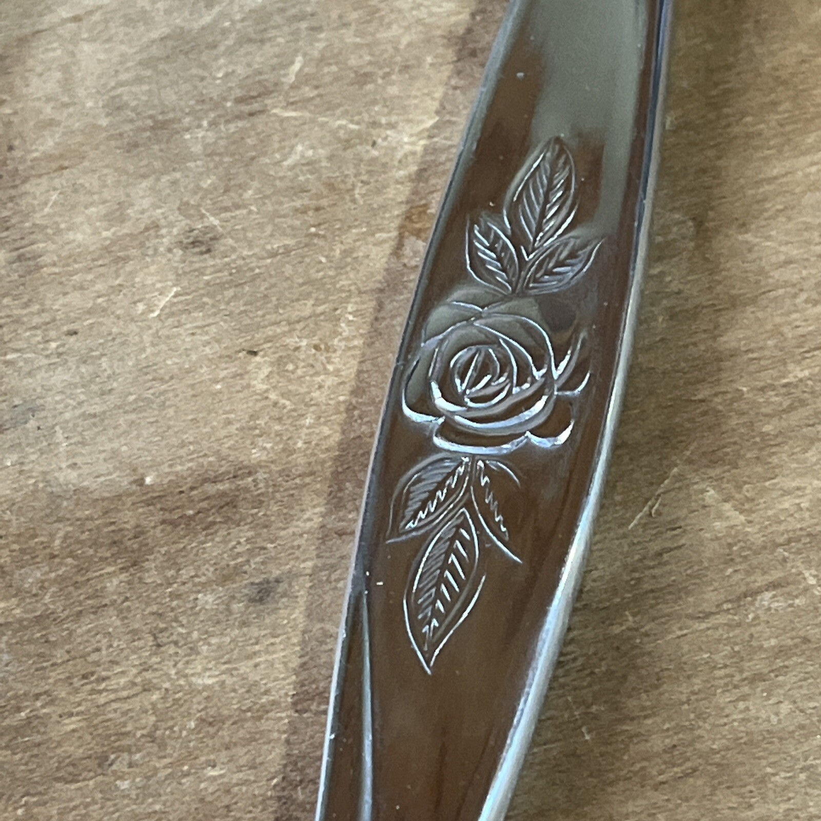 3 Hanford Forge Stainless AVONROSE Pattern Dinner Knives Flatware 1903 NEW