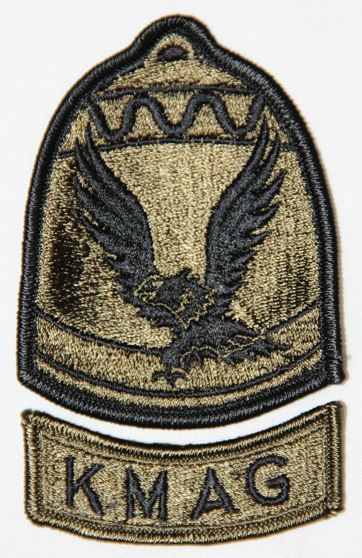 ORIGINAL VIETNAM ERA, KOREA MILITARY ADVISORY GROUP PATCH & KMAG ROCKER TAB