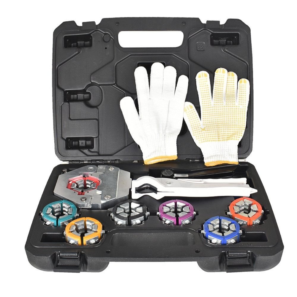 IG-71500 Crimping Tool with 7 Dies A/C Hose Crimper Hydraulic Clamp A/C Set