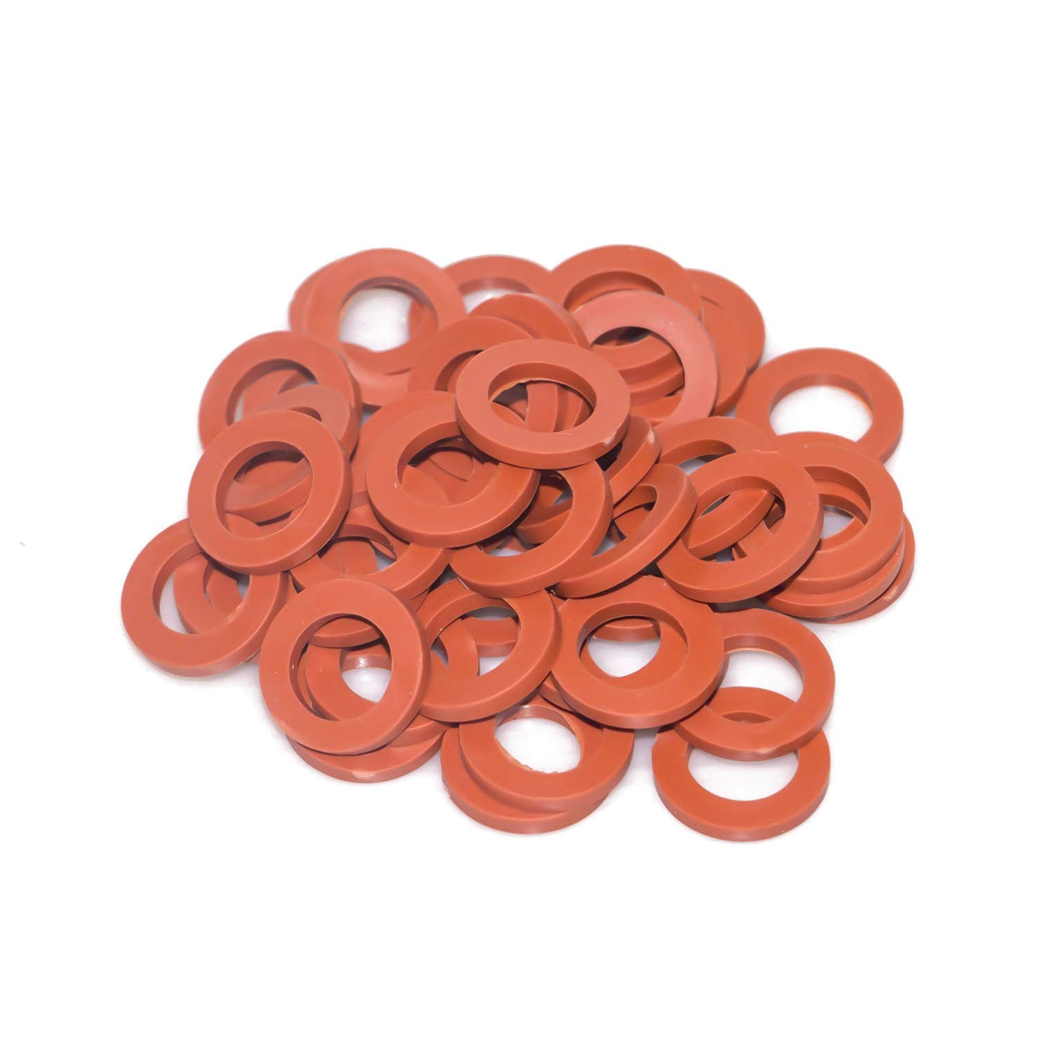 Hourleey Garden Hose Washer Rubber, Heavy Duty Red Rubber 25 millimeters,