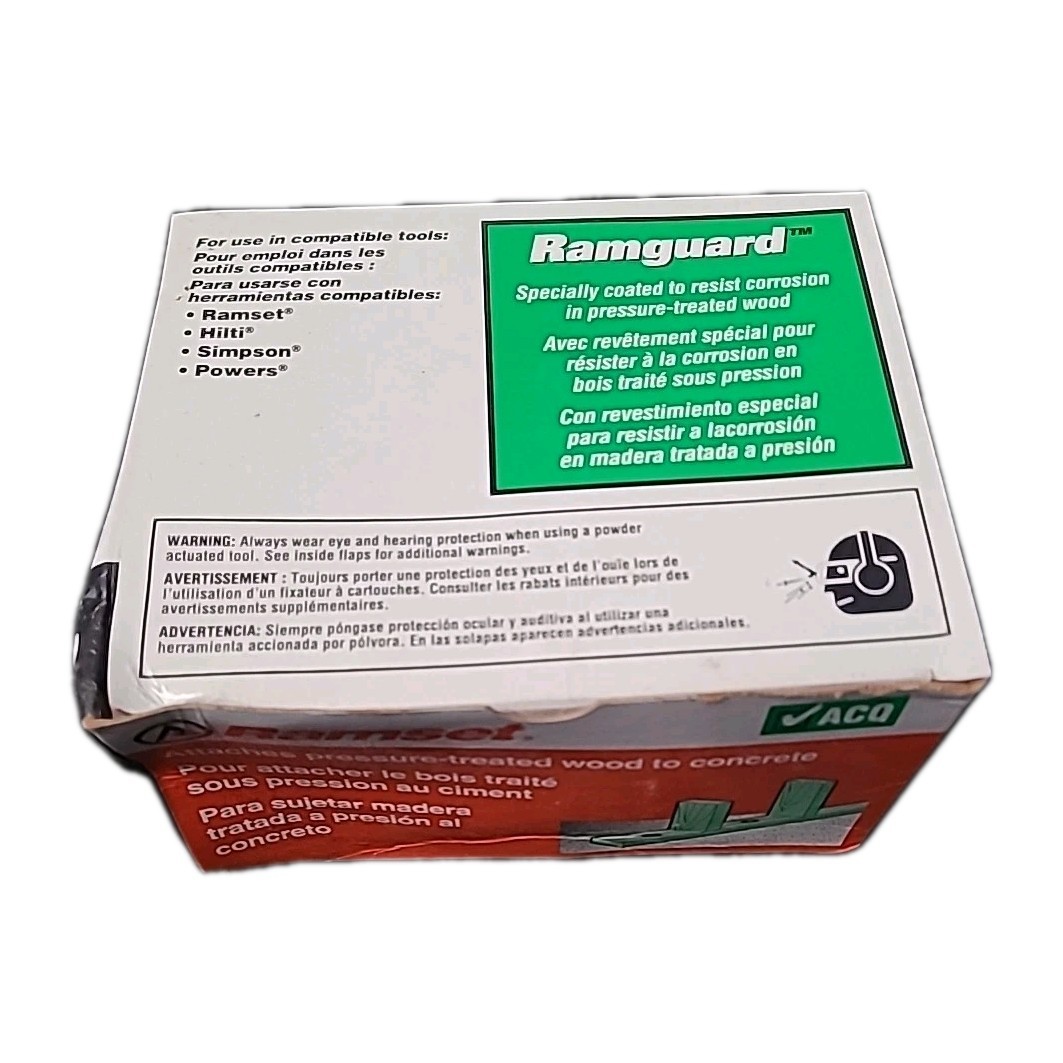 NEW!! RAMSET Ramguard 2-1/2 in. Drive Pins with Washers (100-Pack)