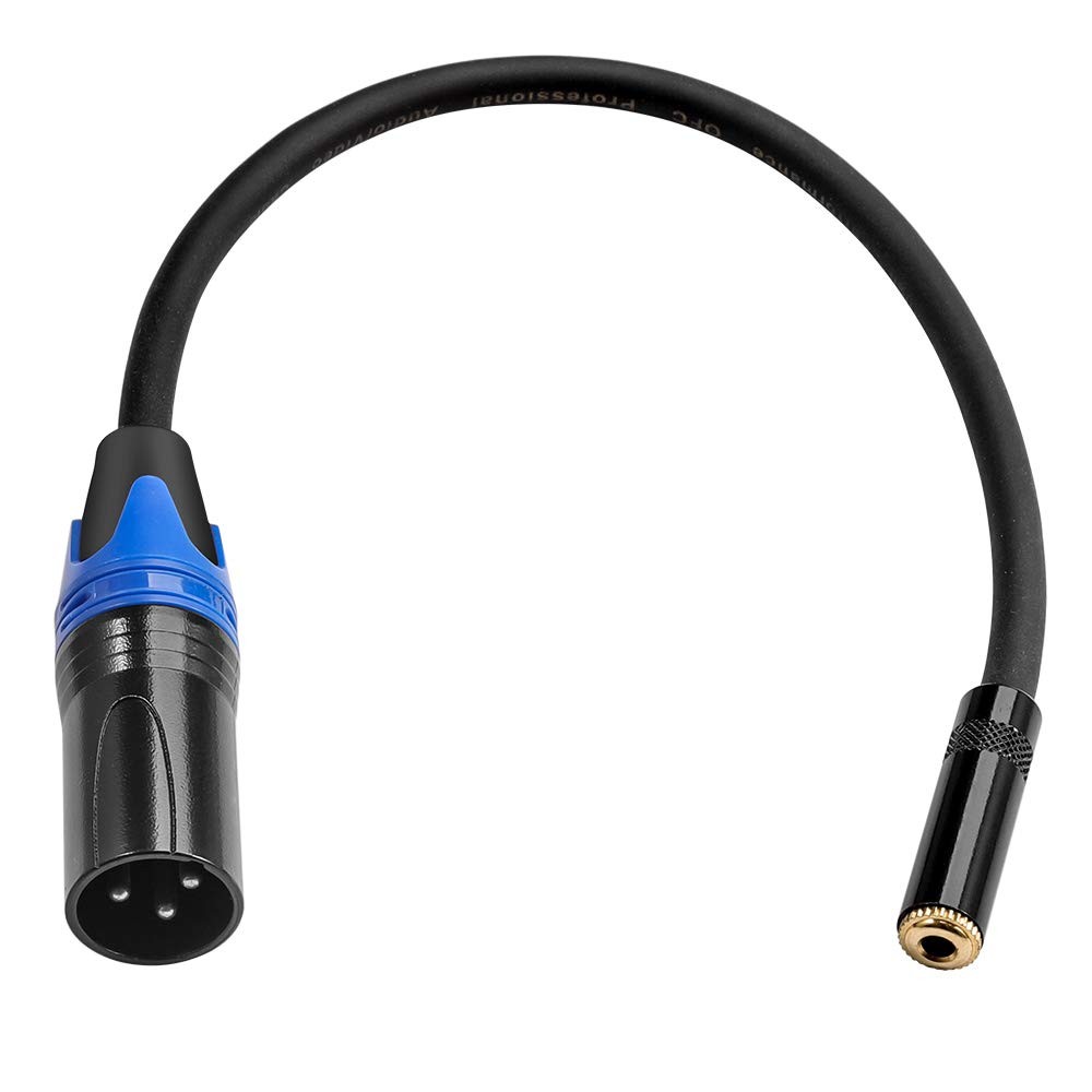 1/8 to XLR Male Cable,Balanced 3.5mm(1/8 inch) Female Stereo TRS Mini Jack to...