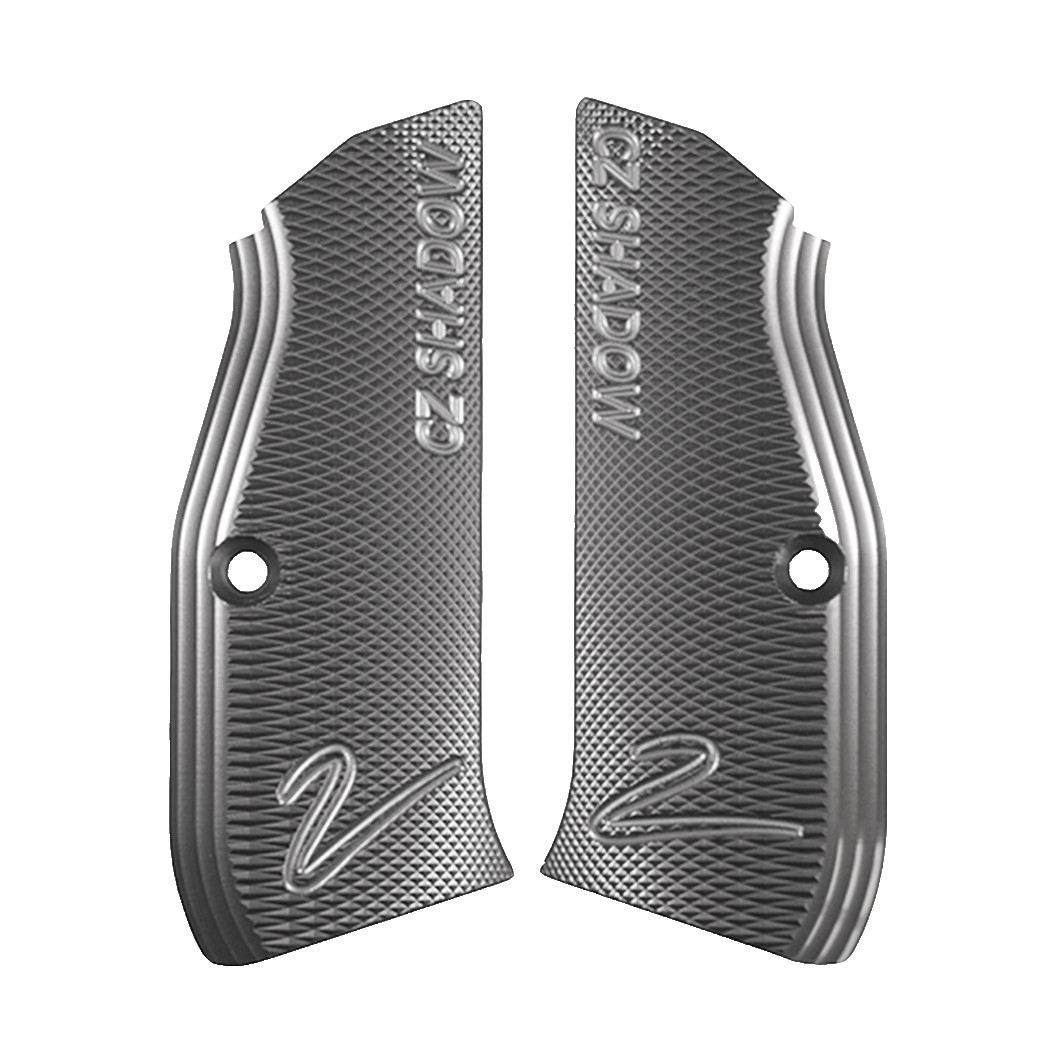 CZ® Original CZ SHADOW 2 Grips - High Quality Hard Elox - Grey- Factory New