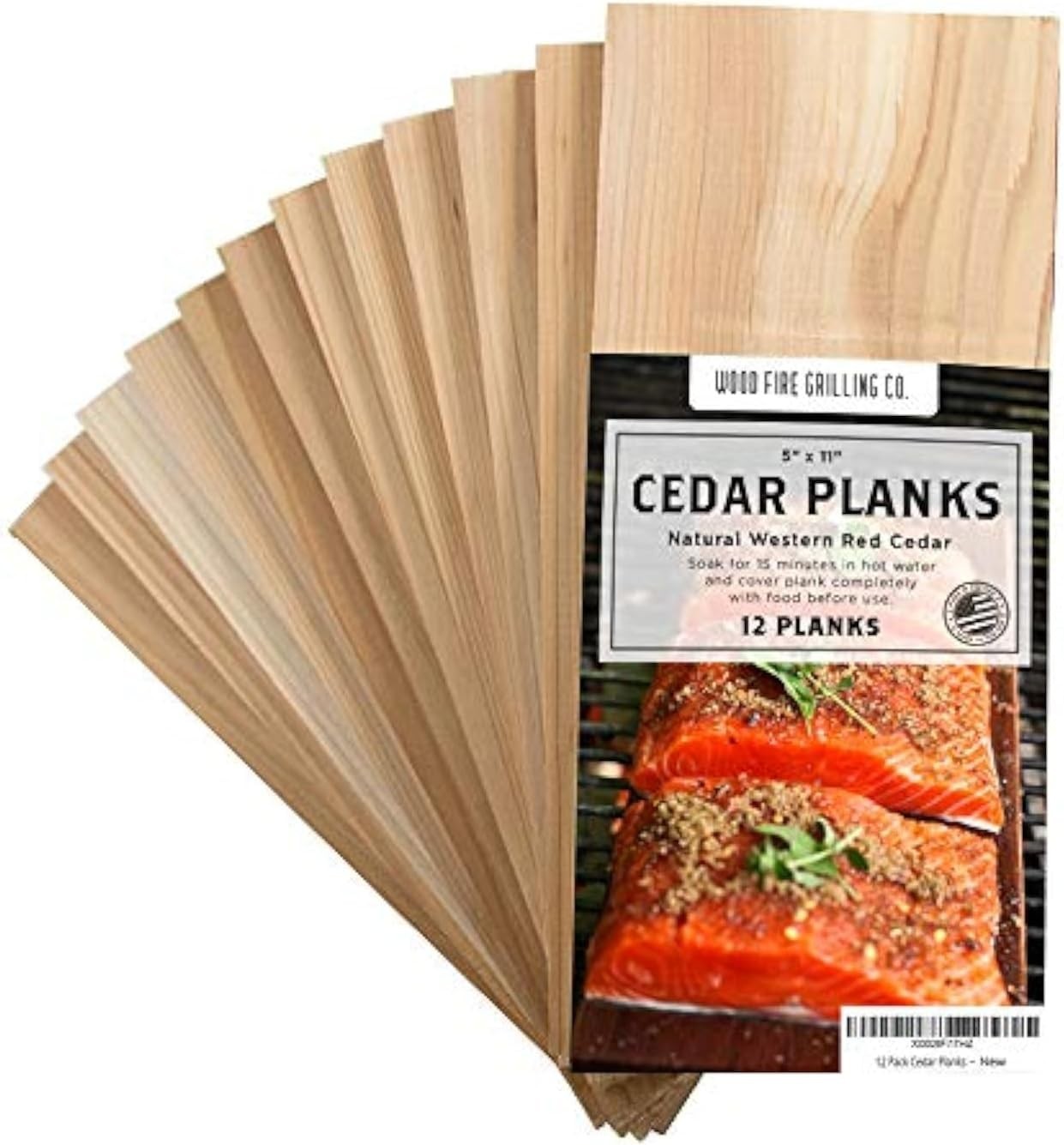 12 Pack Cedar Planks for Grilling Salmon and More