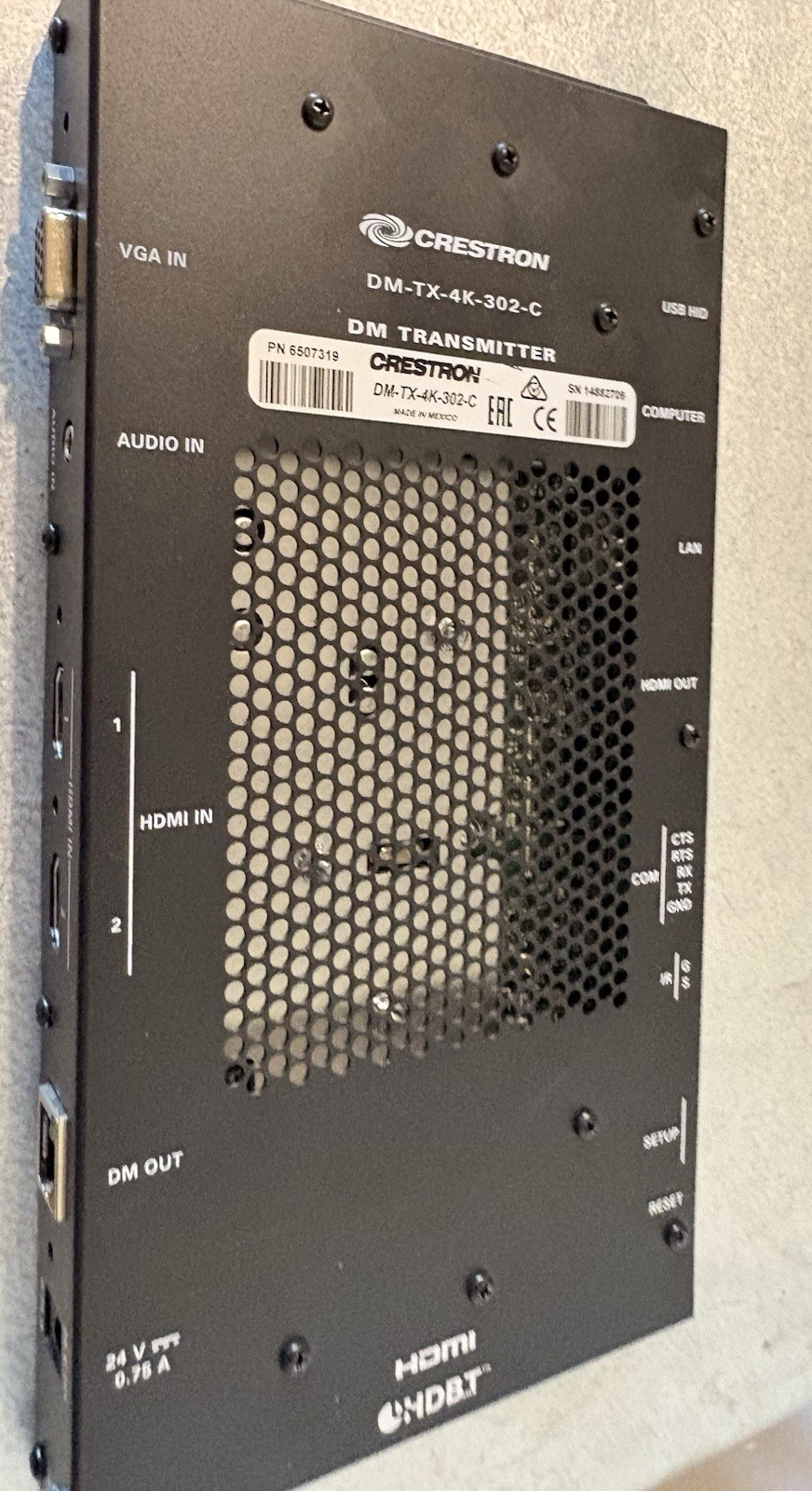 Crestron DM-TX-4K-302-C DM Transmitter with Power Supply