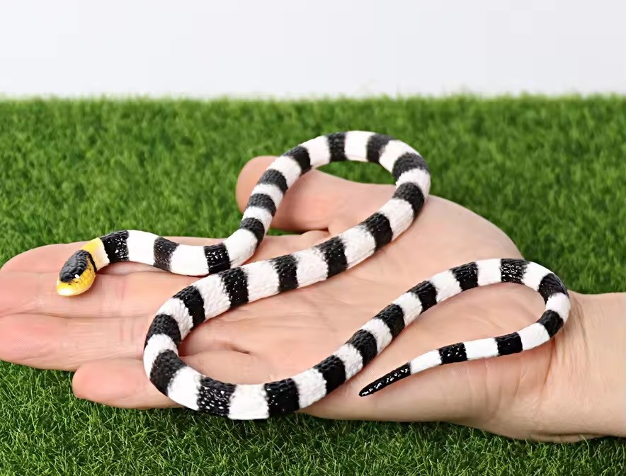 Krait Snake Animal Figure Toy PVC Wildlife Small Figurine Birthday Gifts