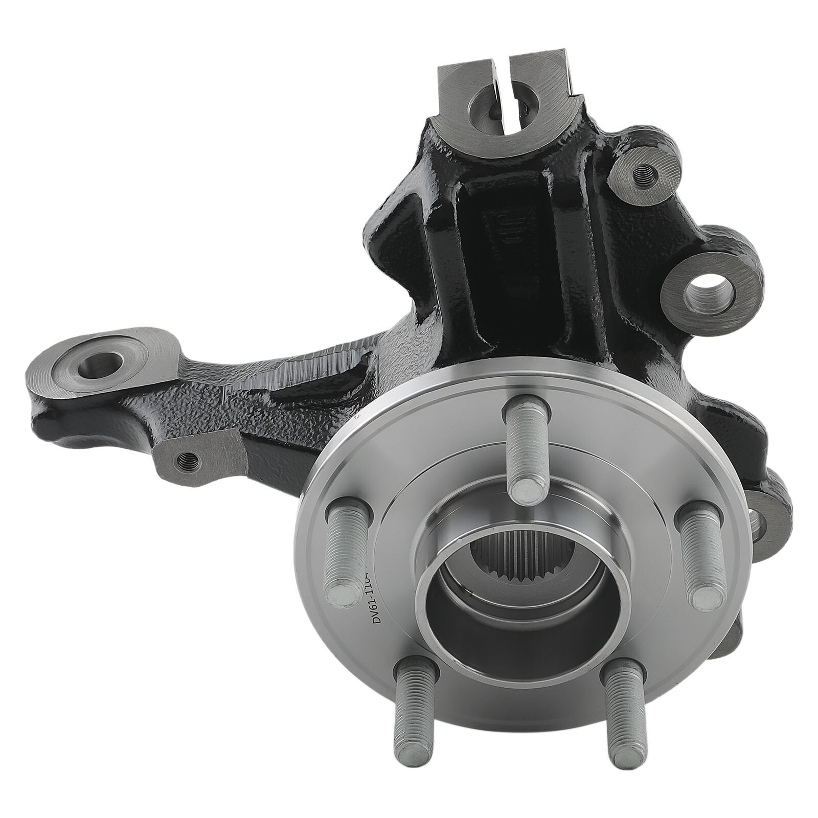 Pair Front Steering Knuckle&Wheel Bearing Hub Assembly Black For Ford Focus 2.0L