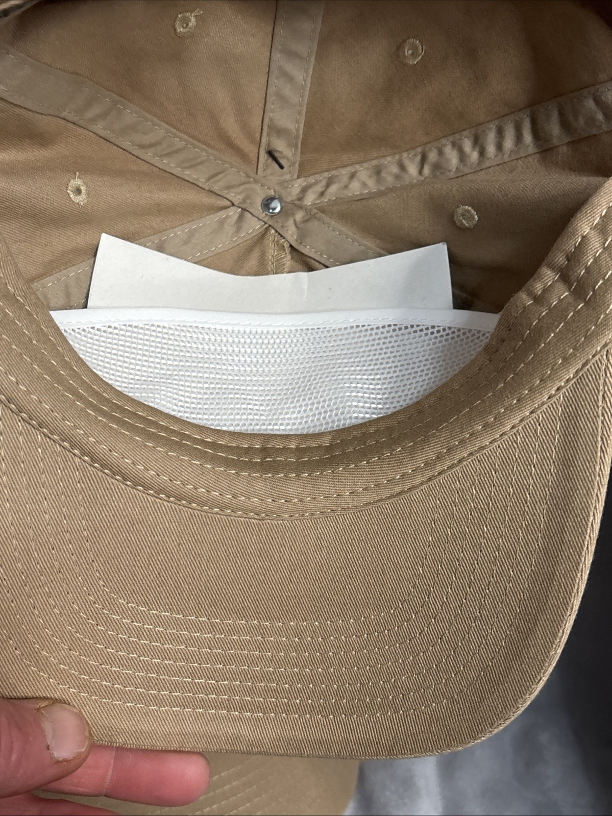 Realtree Snapback-Tan With Antler Logo-Adjustable Hunting Hat