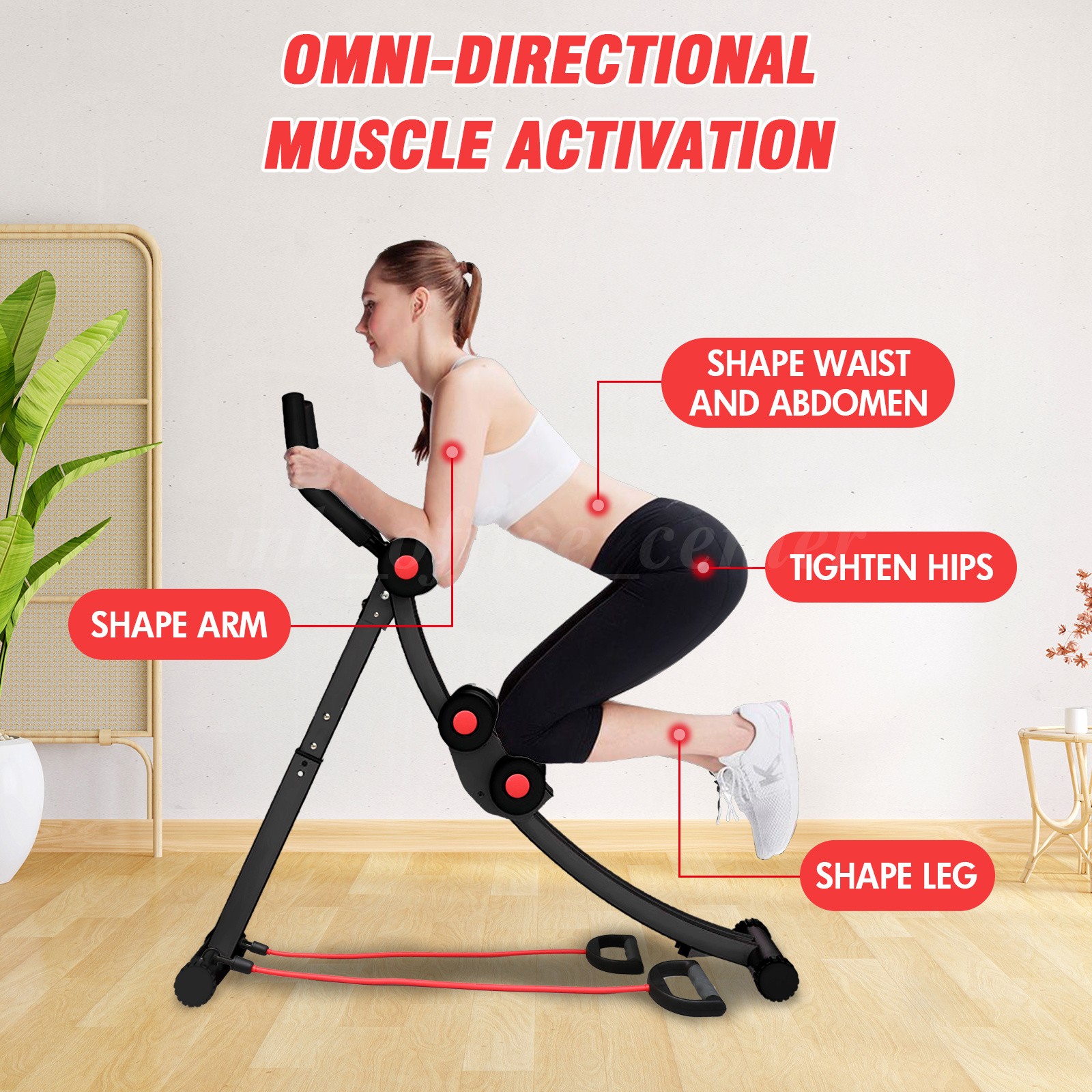 Adjustable Height Single Track Abdominal Trainer Foldable 440lbs Capacity