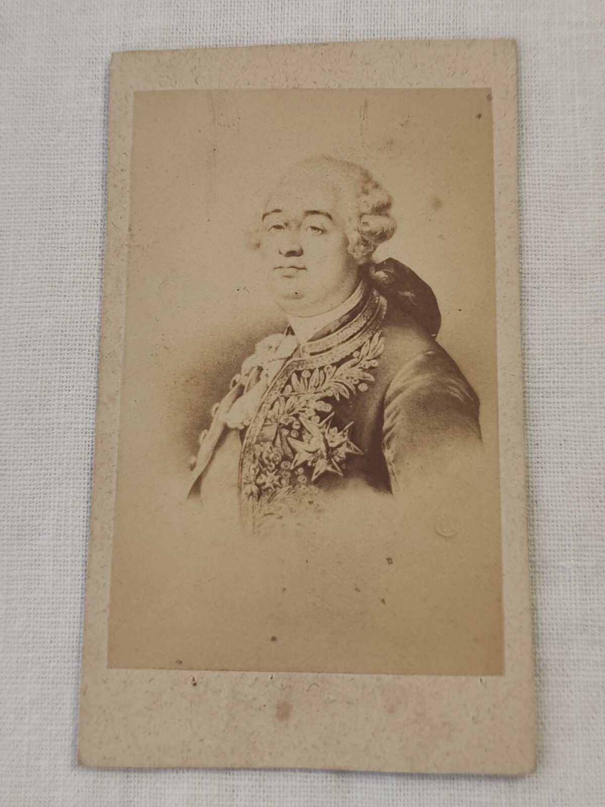 Louis XVI of France Heliogravure Portrait CDV Photo