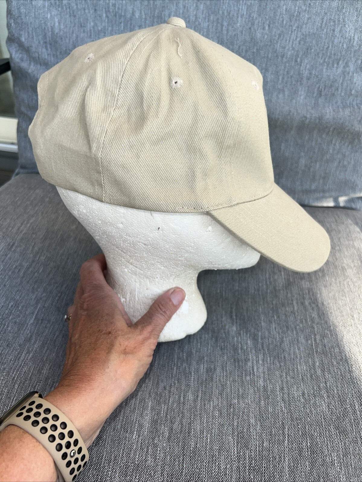 Fort Sam Houston Engineering Operations Patch on Tan Hat Cap Otto Brand EUC