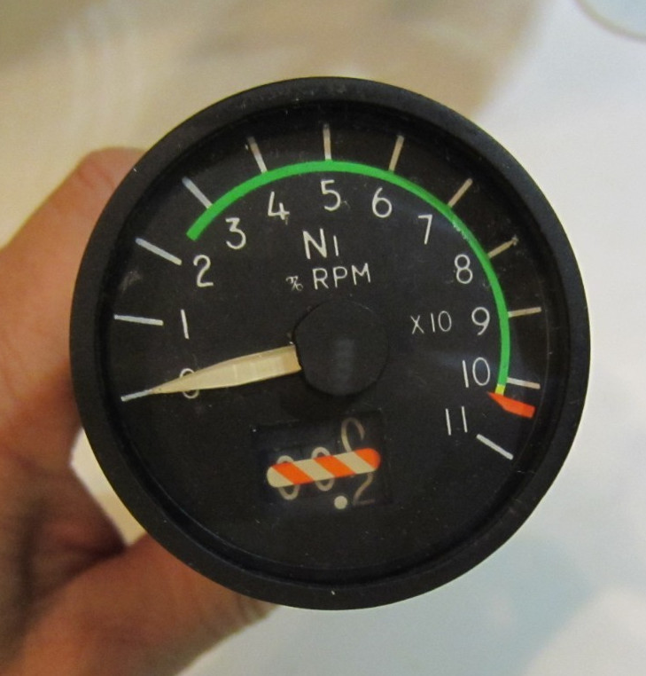 N1 BENDIX RPM INDICATOR GAUGE P/N 6883619-1, DSN1591-1 OVERHAULED 2015
