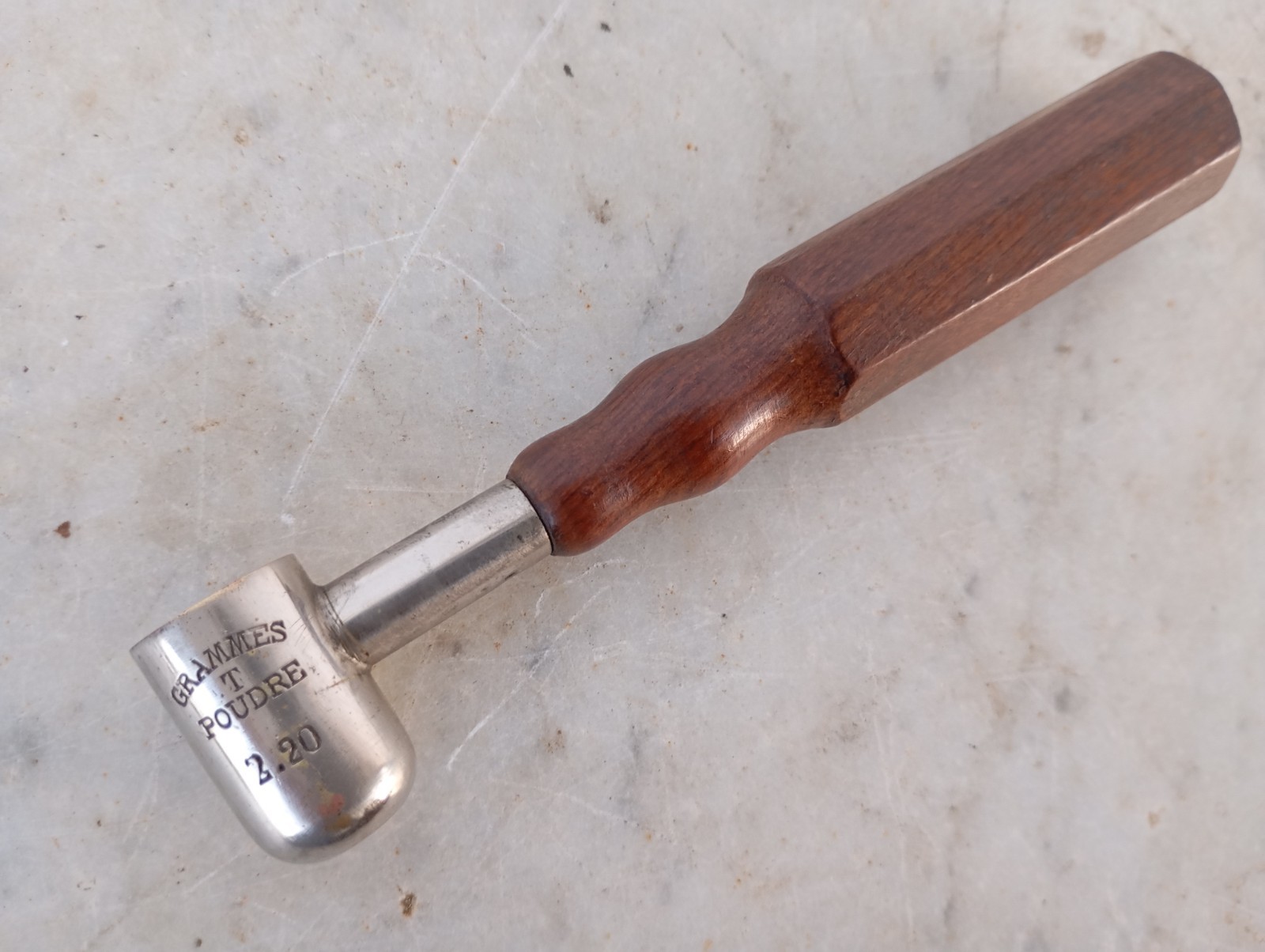 VINTAGE FRENCH GUNPOWDER SHOT SCALE MEASURE GUN POWDER GAUGE CHARGER