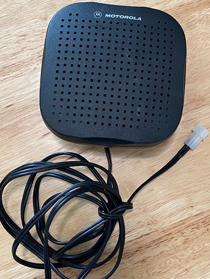 Motorola HSN4038Z External 7.5 Watt Two Way Radio HAM CB  Speaker No Bracket