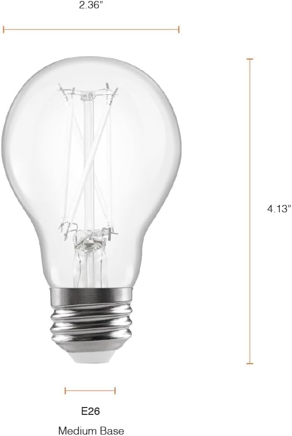 Sylvania Black Light LED Bulb, 7W, A19, Medium Base, Clear - 1