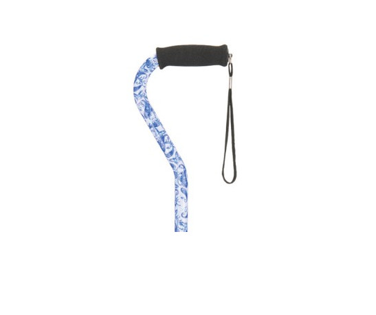 NOVA Cane Offset w/ Strap Blue Porcelain