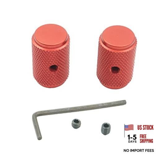 Red RP1 M14 Bolt Cover Screw Fastener - 2 Pieces
