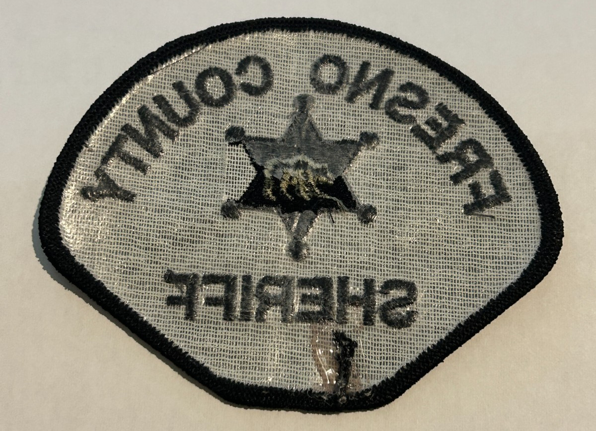 Fresno County California Sheriff Subdued Silver Bear Center Patch Unused