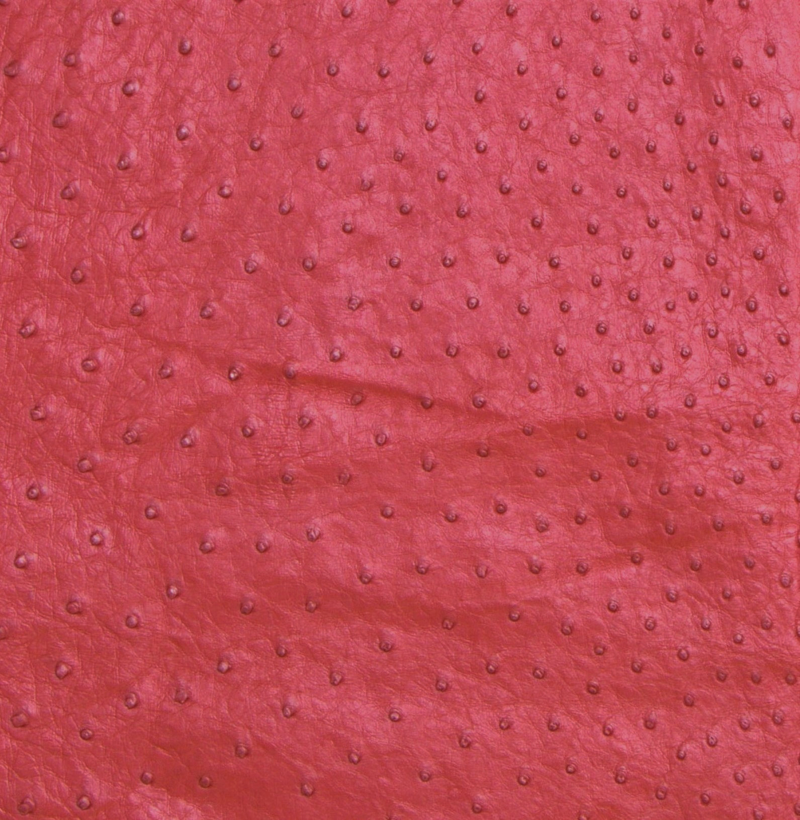 Ostrich Leather Hide Raspberry metallic Color