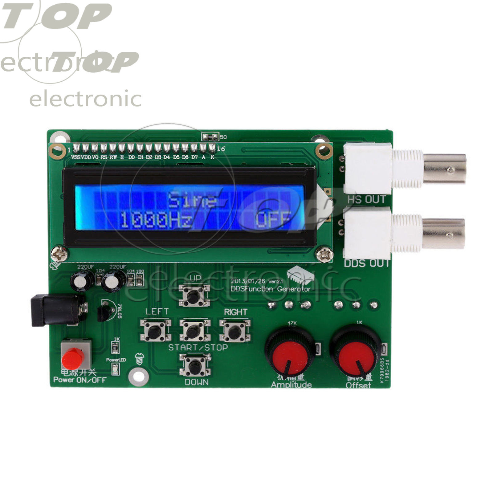 DDS Function Signal Generator Module Sine Square Sawtooth Triangle Wave