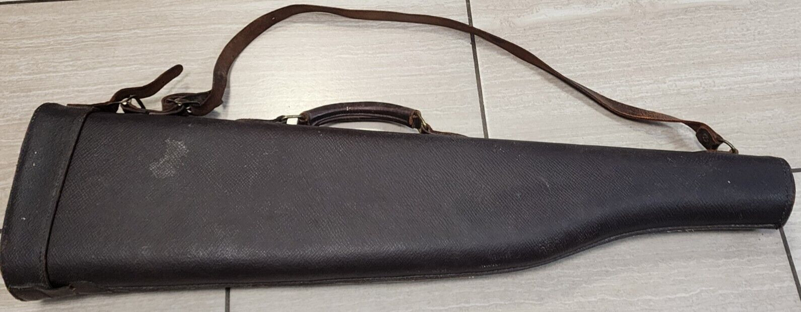 Vintage Leather Red Head 30 4D Leg O Mutton Take Down Rifle Shotgun Case "