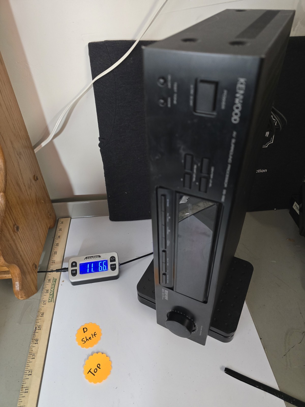 Kenwood SS-992 AV Surround Processor - tested Works Missing Foot