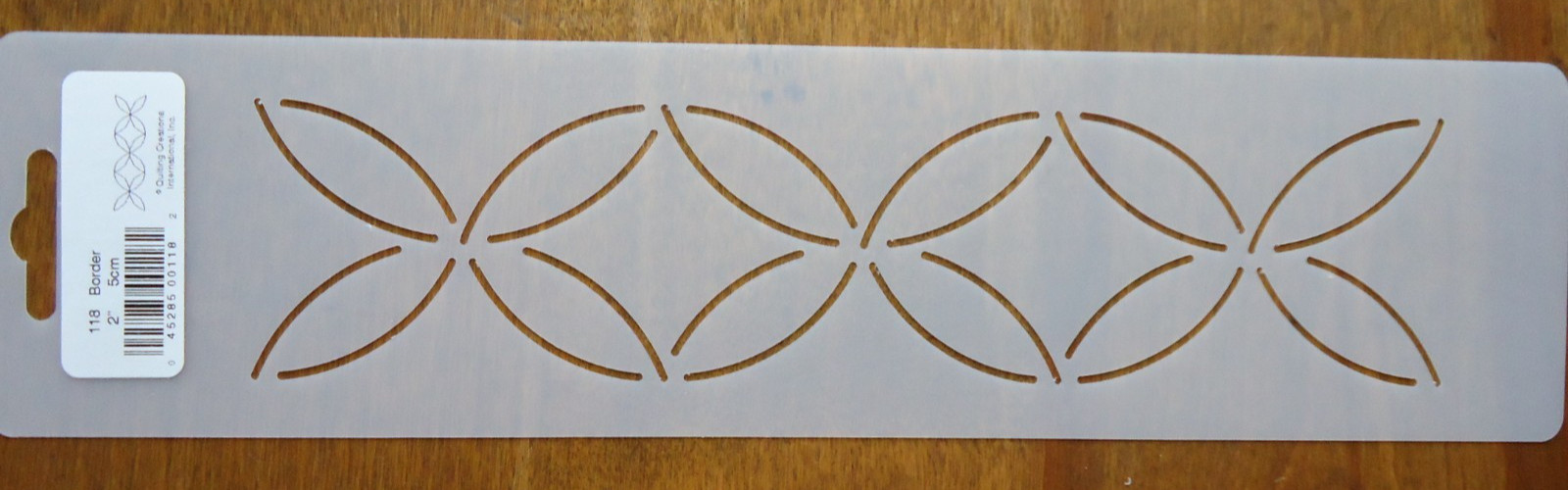 Stencil Quilting 118 Pumpkin Seed Border 2" 5cm QC quilt template stitch craft