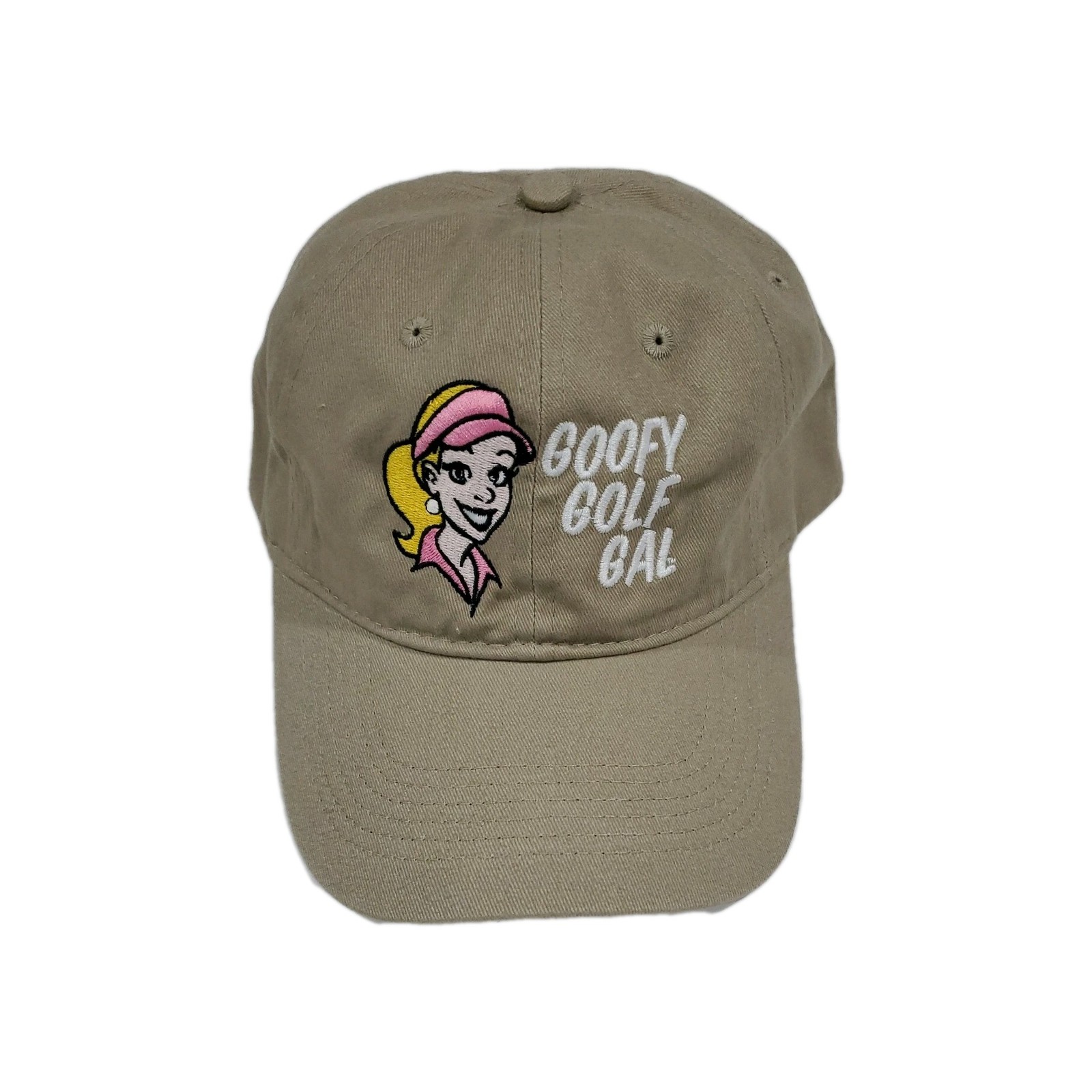 Funny Goofy Golf Gal Adjustable cap hat NWOT