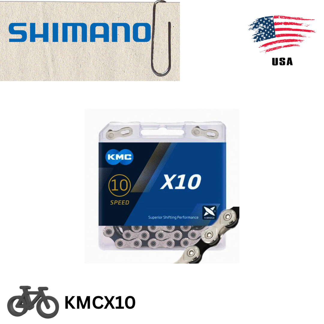 KMC X10 MTB Road Bike Chain 116L 10 Speed Bicycle Chain Magic Button Mountain