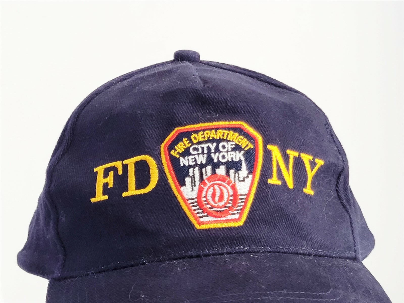 FDNY Fire Department City of New York Blue Ball Cap Hat Embroidered Adjustable