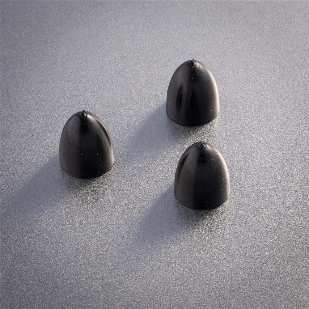 3x Cox .049 .051 Model Engine Black Rubber Propeller Spinner 049 051