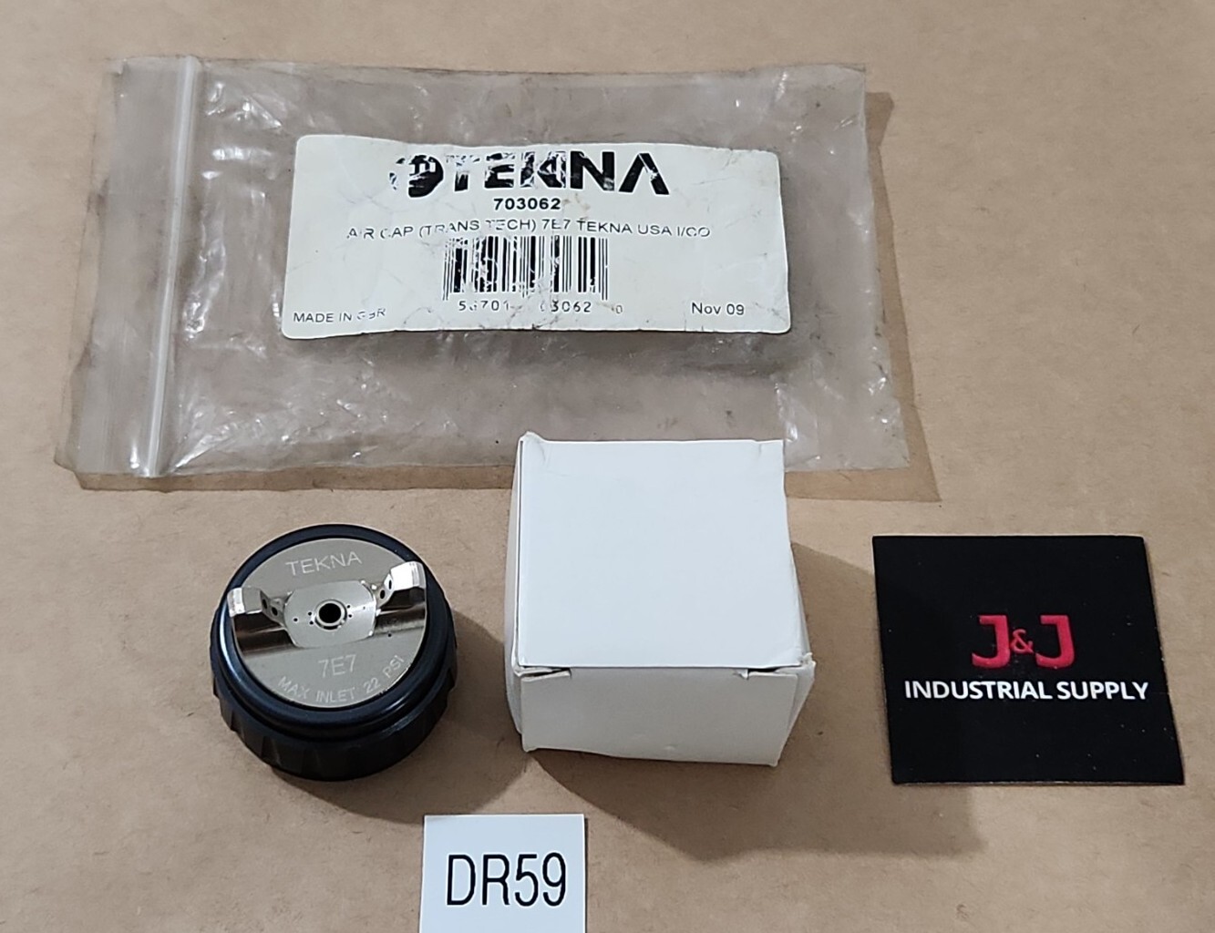 *NEW SURPLUS* Tekna 703062 Air Cap (Trans Tech) 7E7 22Psi 9 To 11 Cfm + Warranty