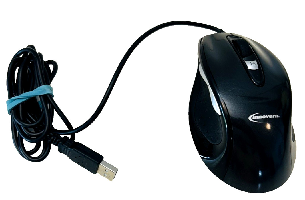 Innovera  IVR-61014 Blue Light Mouse USB Wired Black