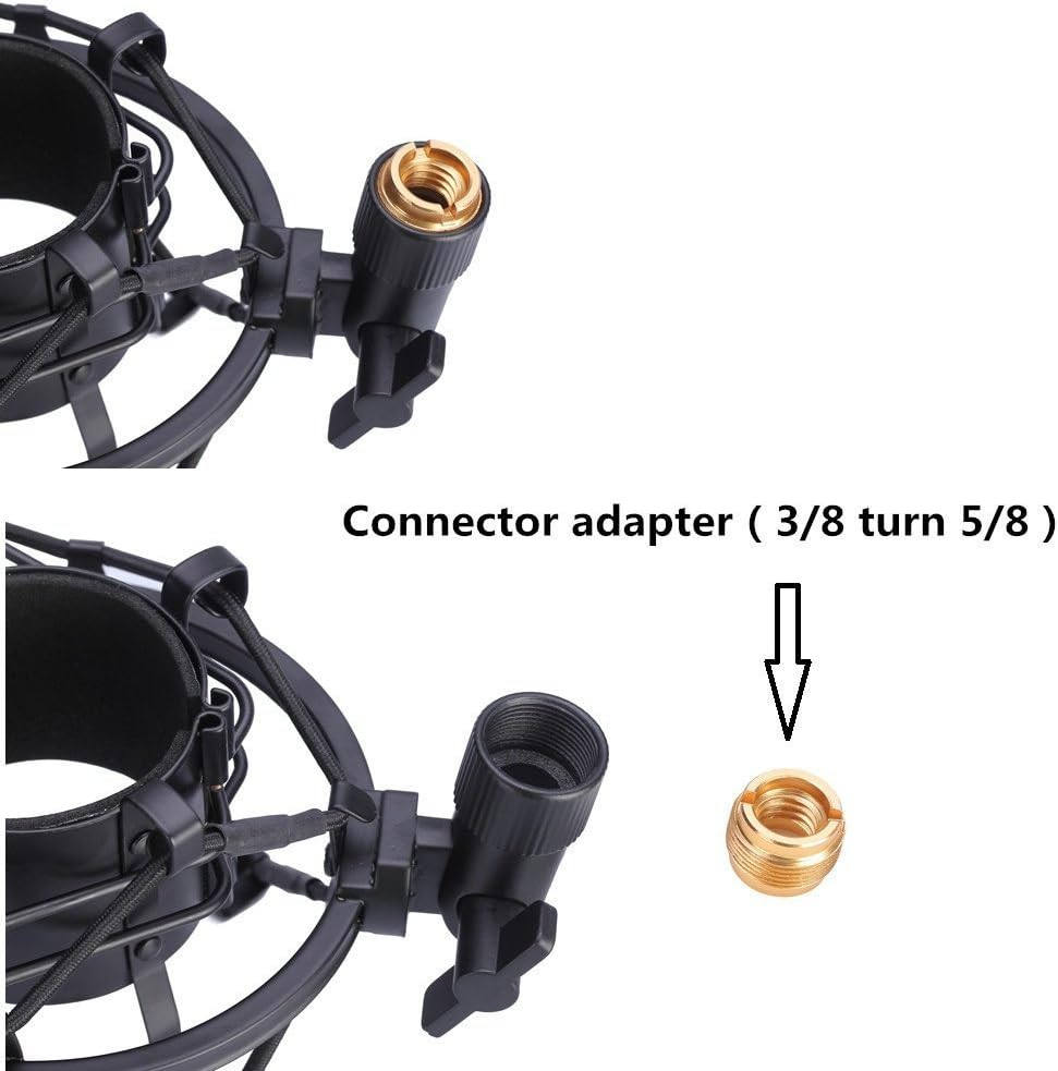 Black Universal Microphone Shock Mount for Large Diameter Diameter 48-51Mm Conde
