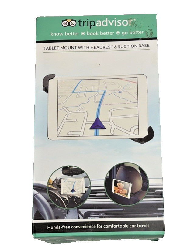 TripAdvisor Tablet Mount TA424 Headrest & Suction Base 360° Adjustable Holder
