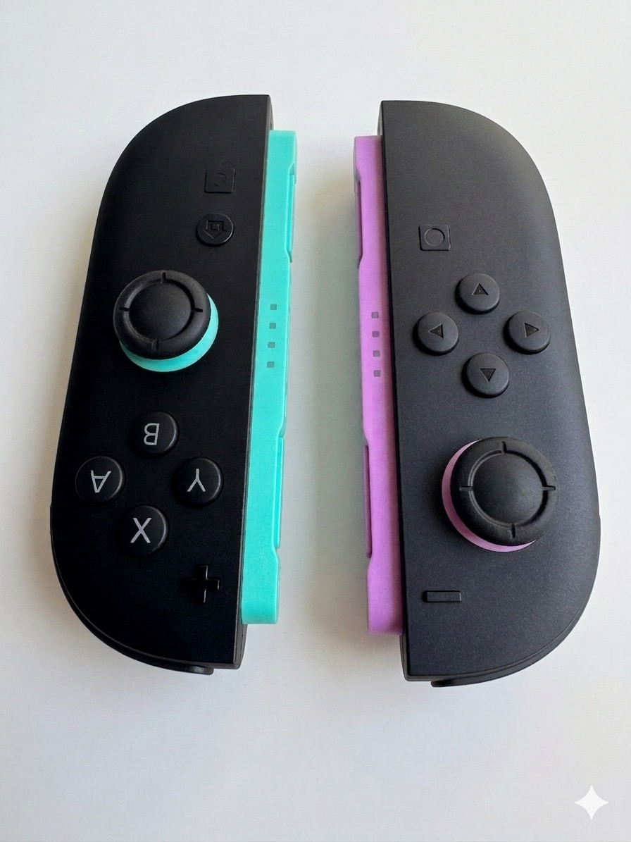 For Nintendo Switch 2 Joy Con 2 L & R Controller Handles Light Purple / Green