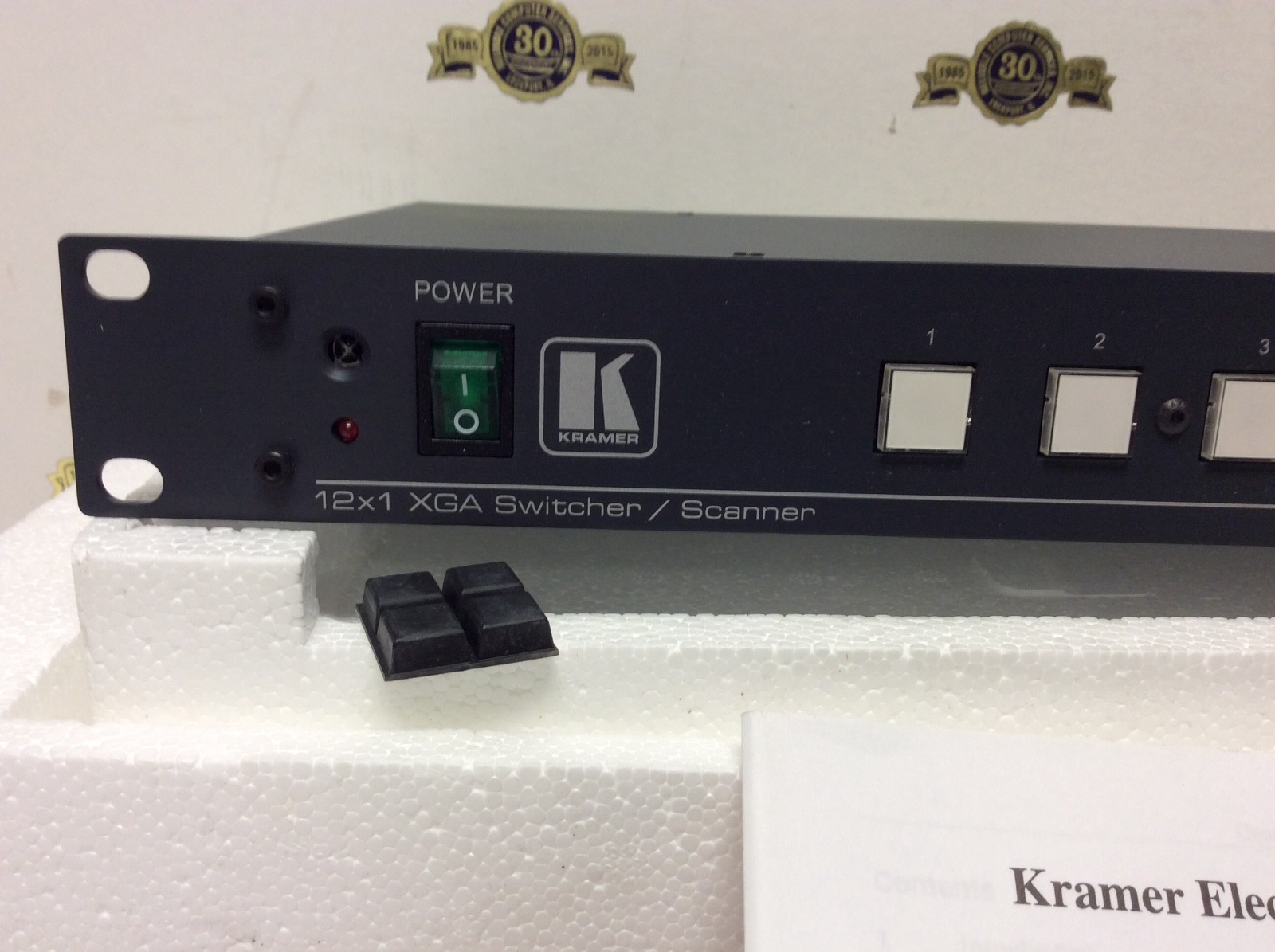 Kramer Electronics, Ltd VP-1201 Switcher Scanner In box but no remote