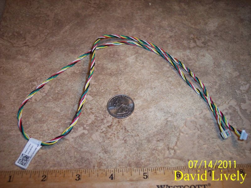 2x Lot Dell RY631 Poweredge R610 PERC Cables 5PIN 24.5 Inches CN-0RY631