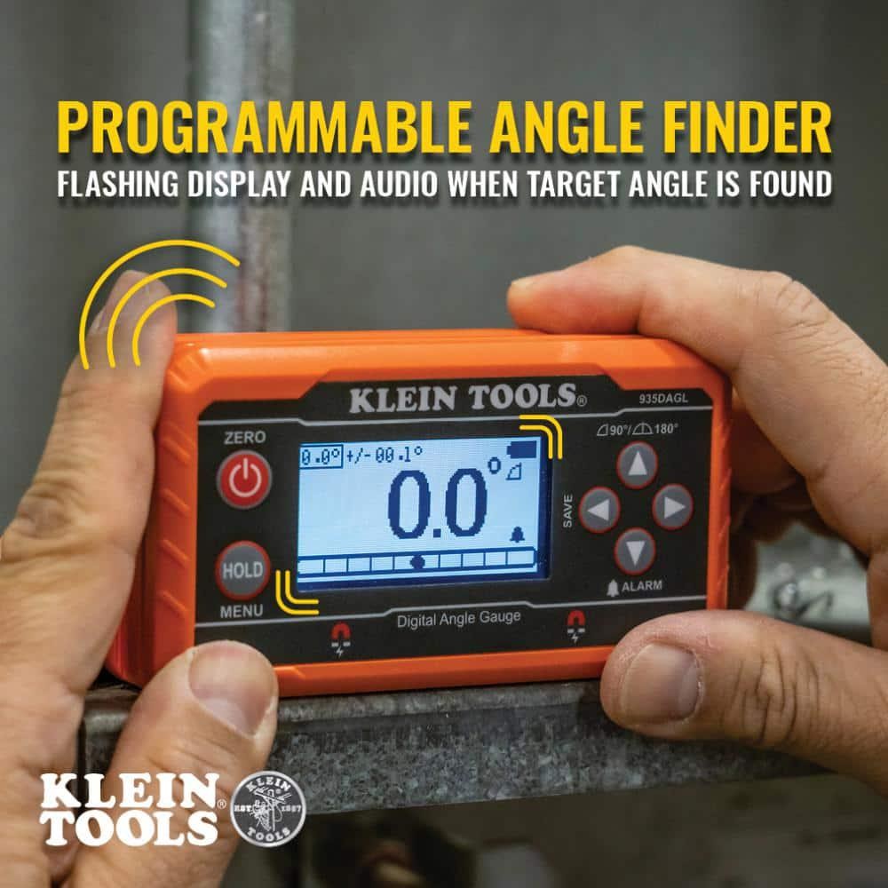 Klein Tools 935DAGL Digital Level – Programmable Angles, Magnetic Base