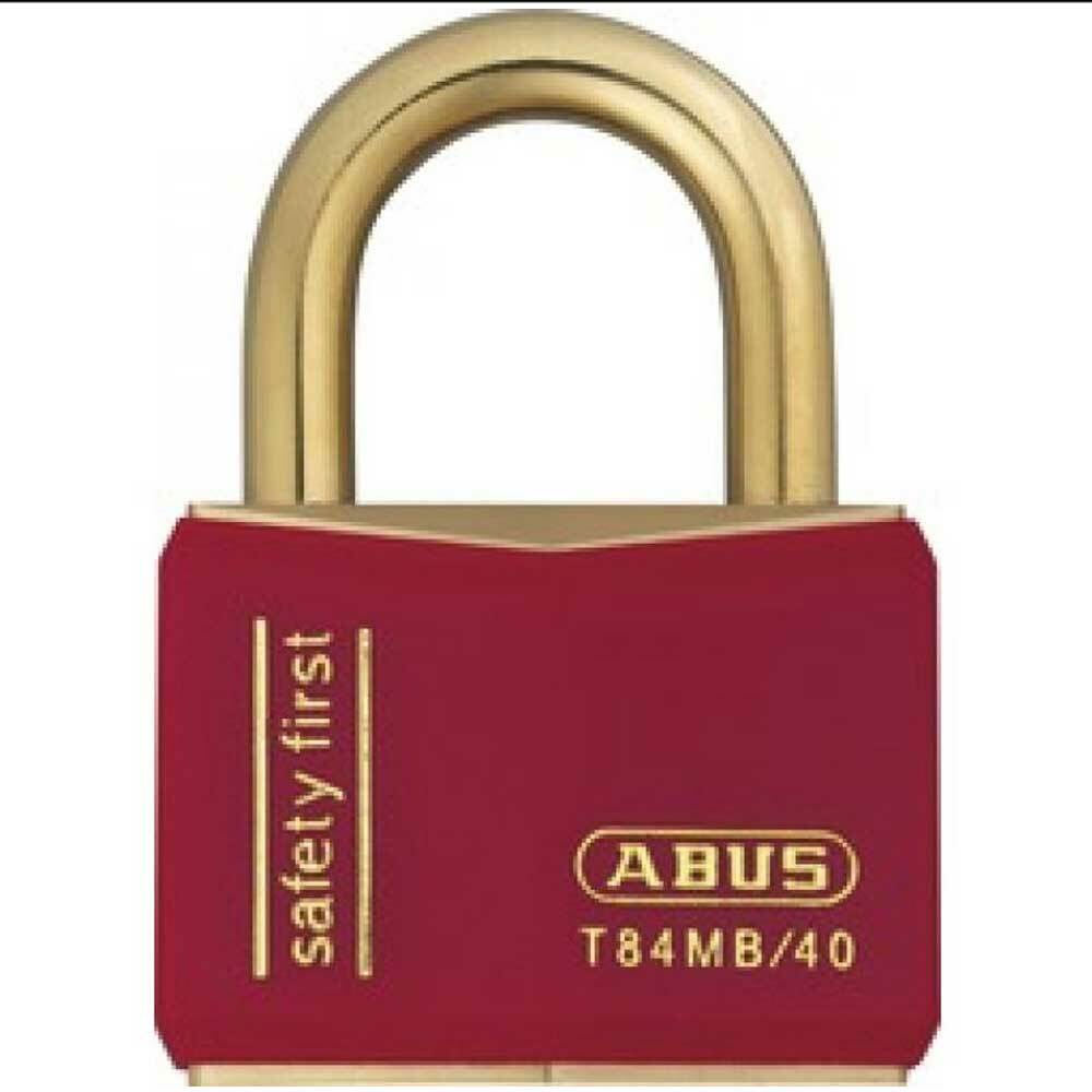 Abus T84MB/40mm Red Rustproof Padlock KA 8404 (T84MB-40-RED-KA)