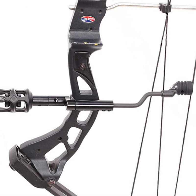 Compound Bow String Stop Bracket Archery Mount Suppressor Balance Stabilizer