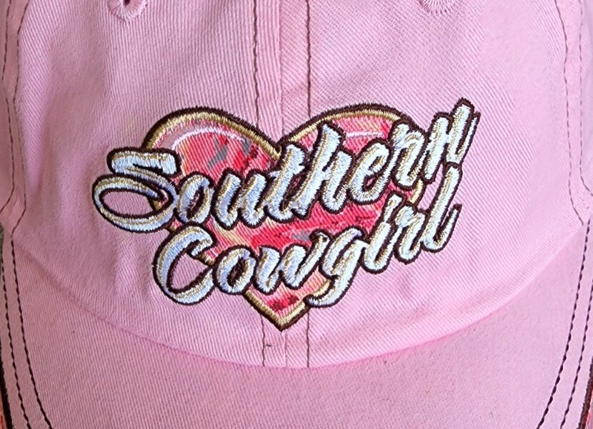 Southern Cowgirl Hat South Bell Born Raised Country Horse Pink Cowgirl Cap Farm